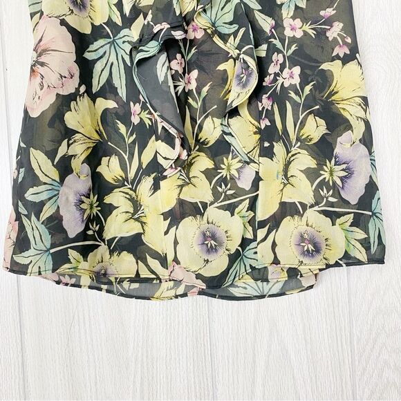 Cabi | Osaka Nights Floral Ruffle Blouse Size Small - Picture 9 of 12